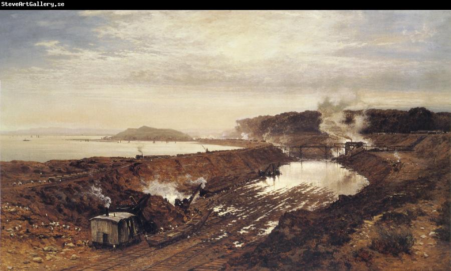 Benjamin Williams Leader The Excavation of the Manchester Ship Canal